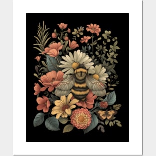 Divine Geometry Of Bees And Flowers Posters and Art